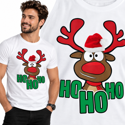 KOSZULKA ŚWIĄTECZNA "HO HO HO"